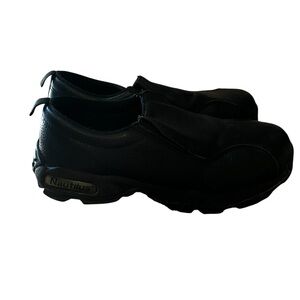 Nautilus Black Leather Safety Steel Toe Shoes Sz 13